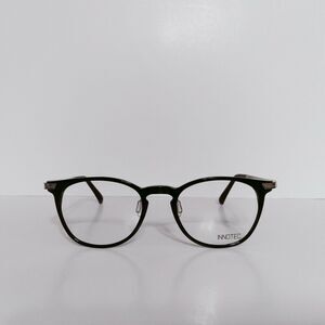Innotec Round Lightweight Designer Eyeglasses Frames And Case-Made In Japan